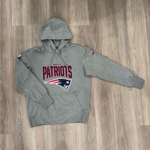 NFL Gray Patriots Logo Hoodie